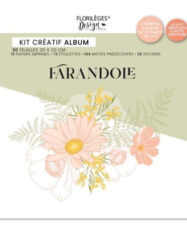 Florilèges Design -Collezione Farandole - Kit créatif album