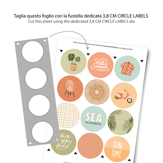TOMMY ART - Tommy fustella - Basic die - 3,8cm circle labels® - immagine 2
