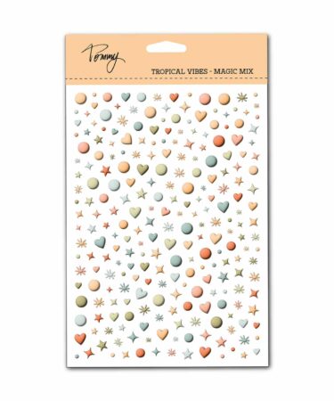 TOMMY ART - Puffy Stickers - Tropical vibes Magic mix - formato A5