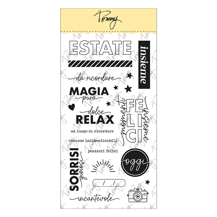TOMMY ART - Tommy clear stamps - Estate da ricordare