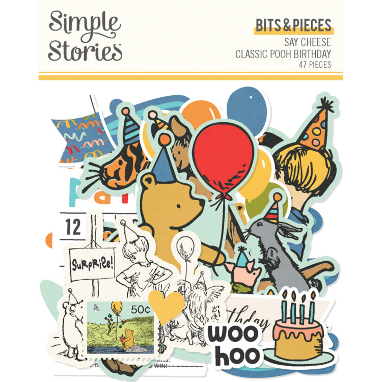 SIMPLE STORIES -  Collezione Say Cheese Classic Pooh Birthday - Bits & Pieces
