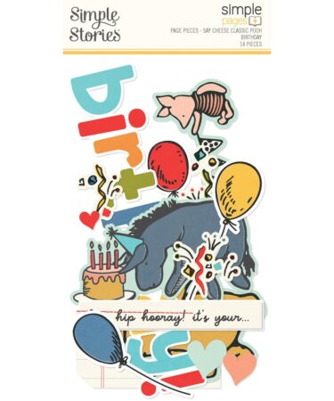 SIMPLE STORIES - Collezione Say Cheese Classic Pooh Birthday - Simple Pages Page Pieces