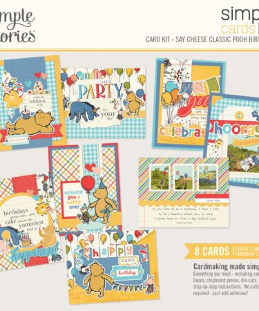 SIMPLE STORIES - Collezione Say Cheese Classic Pooh Birthday - Simple Cards Card Kit