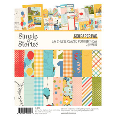 SIMPLE STORIES - Collezione Say Cheese Classic Pooh Birthday -  PAD 6X8