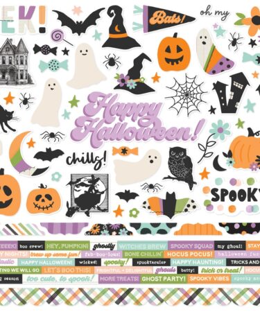 SIMPLE STORIES - Collezione  Spooky Things - Cardstock Stickerspreordini