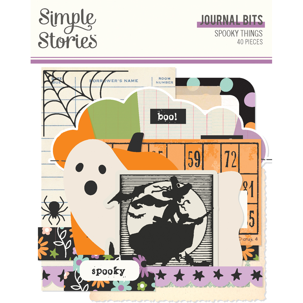 SIMPLE STORIES - Collezione Spooky Things - Journal Bits & Pieces