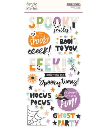 SIMPLE STORIES - Collezione  Spooky Things -  Foam Stickers