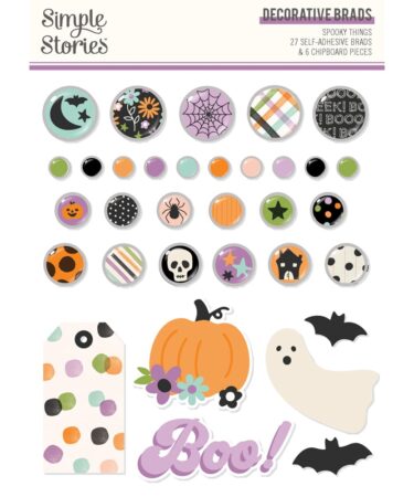 SIMPLE STORIES - Collezione  Spooky Things -  Decorative Brads