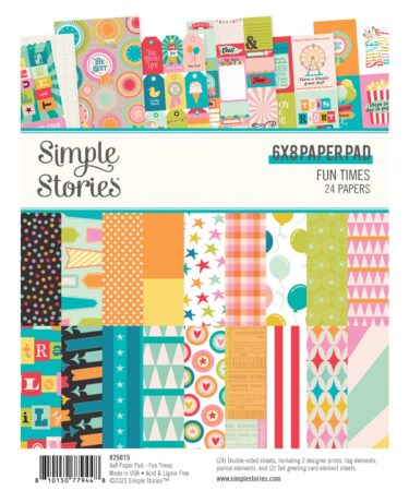 SIMPLE STORIES - Collezione FUN TIMES - 6x8 PAD