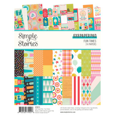 SIMPLE STORIES - Collezione FUN TIMES - 6x8 PAD