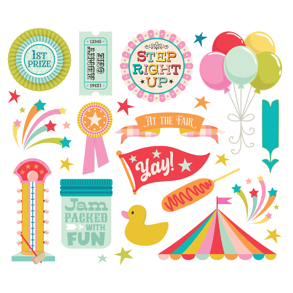 SIMPLE STORIES - Collezione FUN TIMES - Big Bits & Pieces - immagine 2