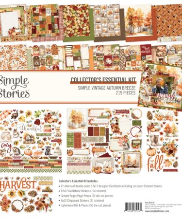 SIMPLE STORIES - Collezione  Simple Vintage Autumn Breeze - Collectors Essentials Kit