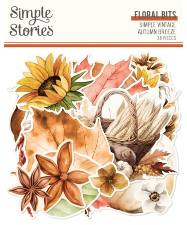 SIMPLE STORIES - Collezione  Simple Vintage Autumn Breeze - Floral Bits & Pieces
