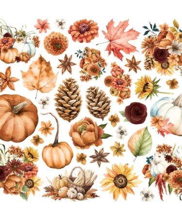 Alternative view of SIMPLE STORIES - Collezione  Simple Vintage Autumn Breeze - Floral Bits & Pieces