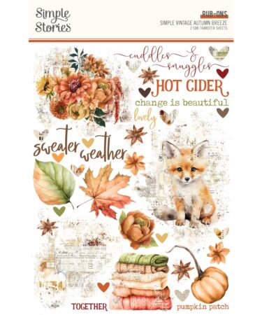 SIMPLE STORIES - Collezione  Simple Vintage Autumn Breeze - Rub Ons