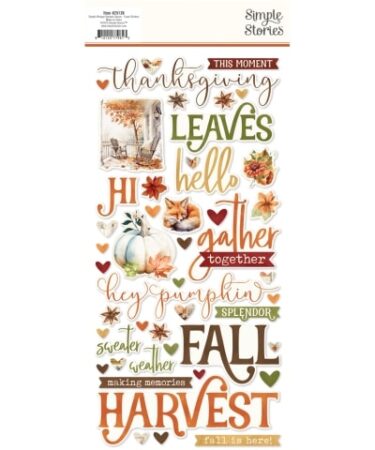 Alternative view of SIMPLE STORIES - Collezione  Simple Vintage Autumn Breeze -  Foam Stickers