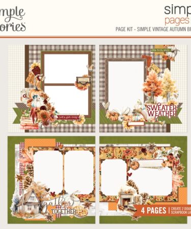 SIMPLE STORIES - Collezione  Simple Vintage Autumn Breeze - Simple Pages Page Kit