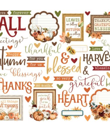 Alternative view of SIMPLE STORIES - Collezione  Simple Vintage Autumn Breeze - Sentiment Bits & Pieces