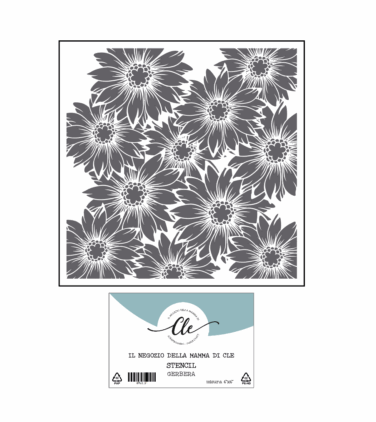IL NEGOZIO DELLA MAMMA DI CLE- GLI STENCIL DELLA CLE - STENCIL GERBERA