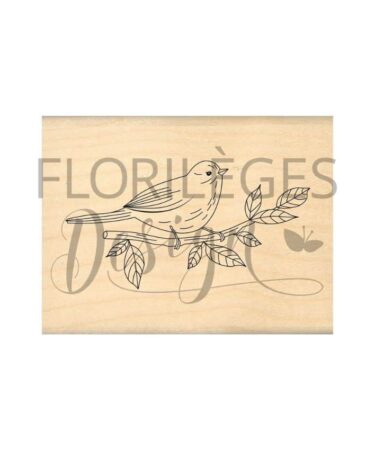 FLORILEGES - Collezione Farandole - timbro in legno OISEAU PRINTANIER