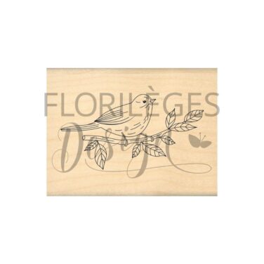FLORILEGES - Collezione Farandole - timbro in legno OISEAU PRINTANIER