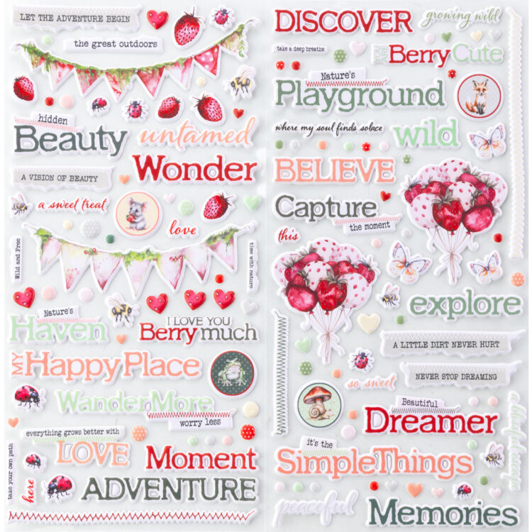 49 AND MARKET COLLEZIONE Nature's Haven Puffy Stickers - immagine 2