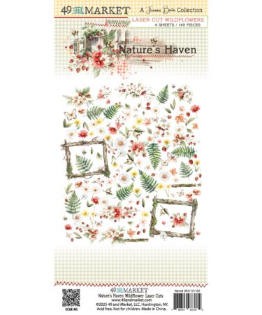 49 AND MARKET COLLEZIONE Nature's Haven Laser Cut Wildflower Set