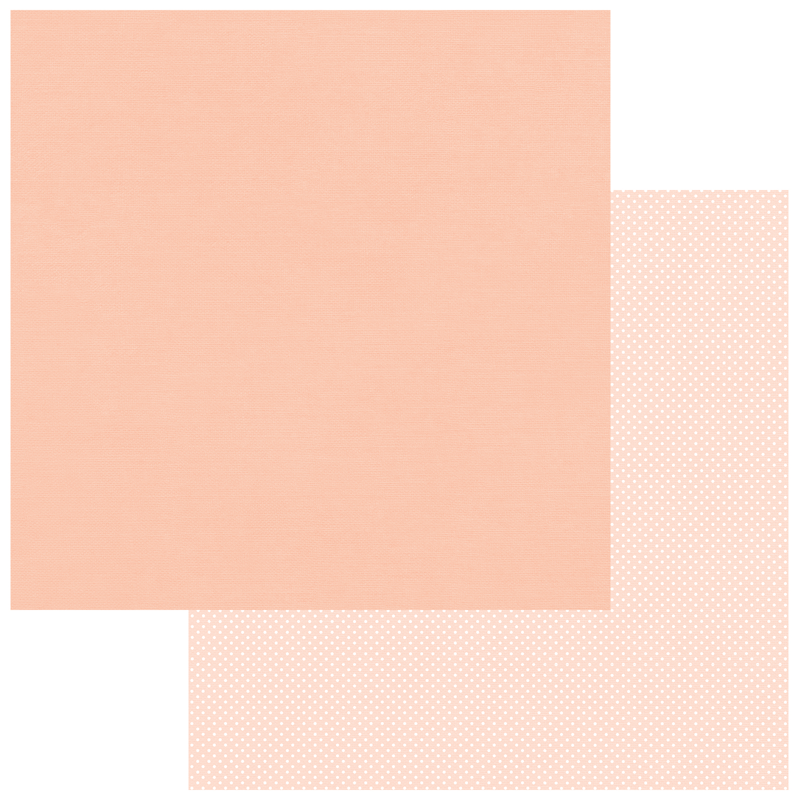 49 AND MARKET COLLEZIONE Nature's Haven Solids Sheet -Carta patterned 12x12 Peach Please