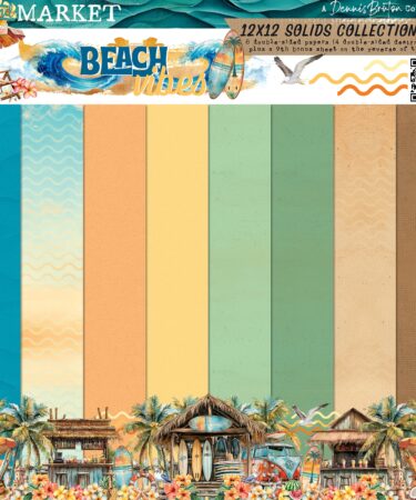 49 AND MARKET COLLEZIONE Beach Vibes Collection - 12 x12 Solids Collection Pack