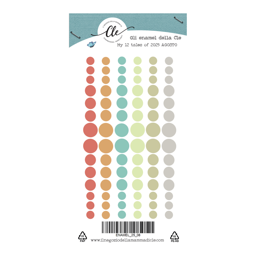 IL NEGOZIO DELLA MAMMA DI CLE - GLI ABBELLIMENTI DELLA CLE – MY 12 TALES OF 2025- AGOSTO - ENAMEL DOTS