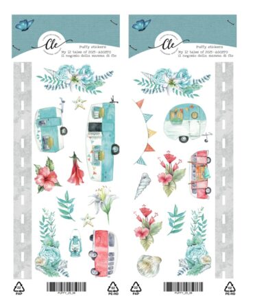 IL NEGOZIO DELLA MAMMA DI CLE - GLI ABBELLIMENTI DELLA CLE – MY TALES OF  2025- AGOSTO PUFFY STICKERS