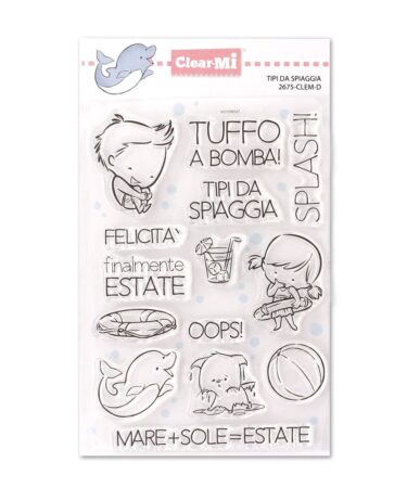 IMPRONTE D'AUTORE - set di timbri - Tipi da spiaggia