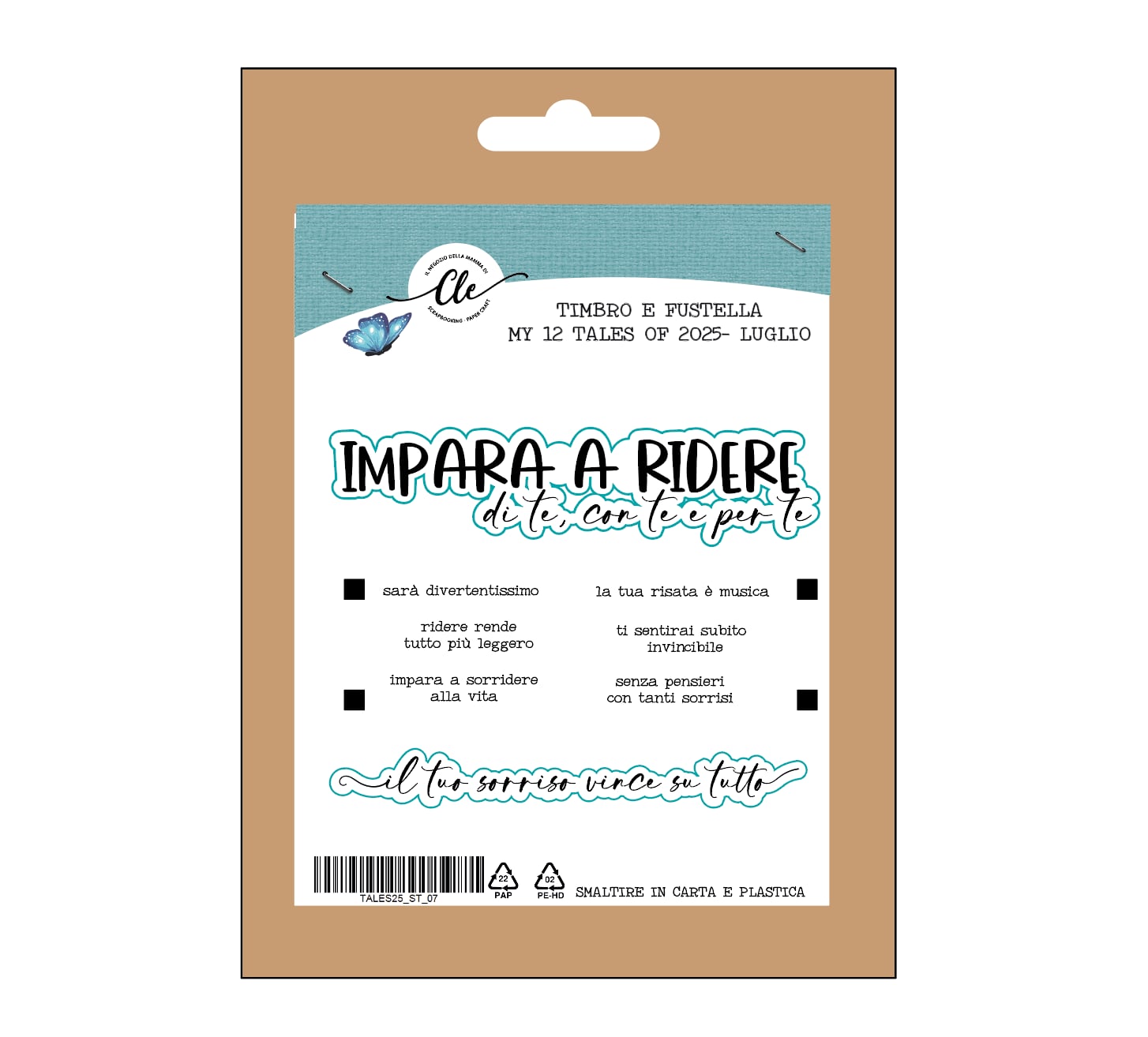 IL NEGOZIO DELLA MAMMA DI CLE - I TIMBRI DELLA CLE – MY TALES OF 2025- LUGLIO- TIMBRO + FUSTELLE COORDINATE