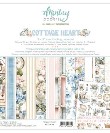 MINTAY PAPERS - Collezione Cottage Heart  - PACK, 30x30 cm (12"x12")