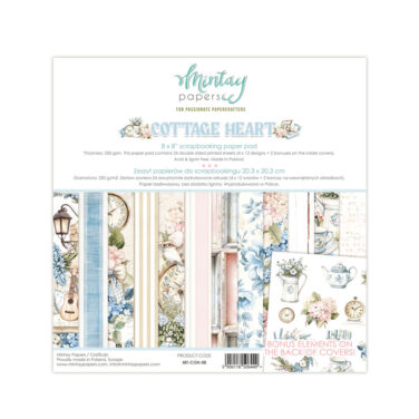 MINTAY PAPERS - Collezione Cottage Heart  -PACK, 20x20 cm (8"x8")