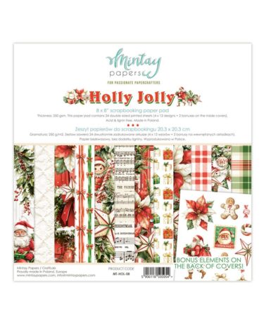 MINTAY PAPERS - Collezione Holly Jolly - 20x20 cm (8"x8")