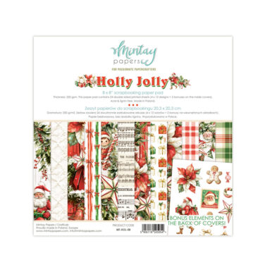 MINTAY PAPERS - Collezione Holly Jolly - 20x20 cm (8"x8")