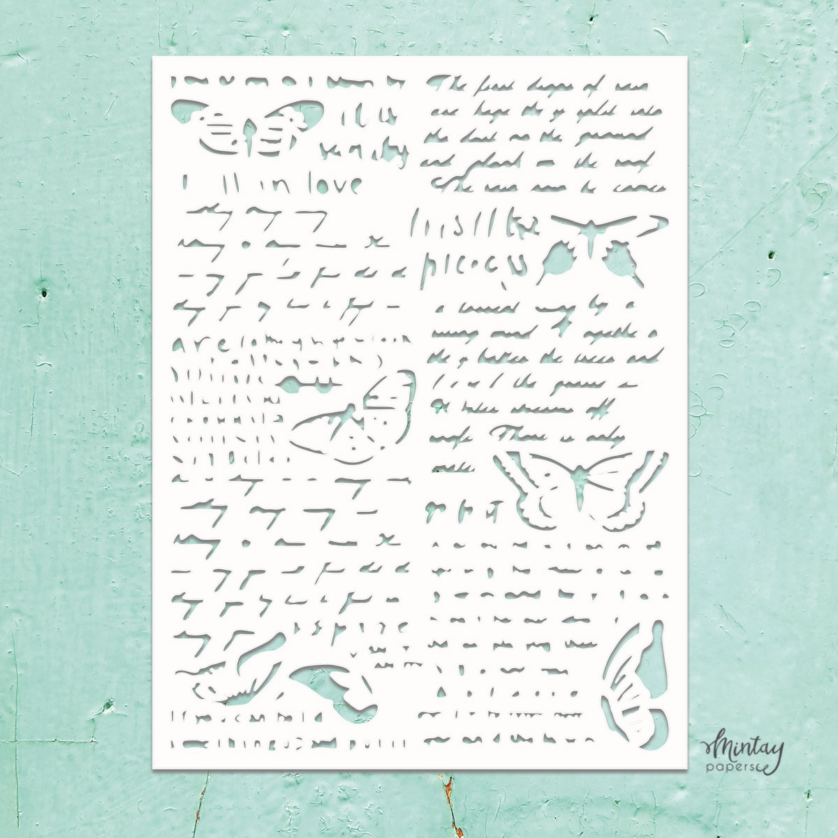 MINTAY PAPERS - Stencil 6"x8" - Mixed 6