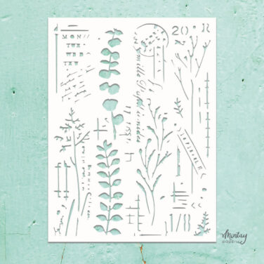MINTAY PAPERS -  Stencil 6"x8" - Mixed 9