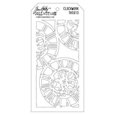 Stampers Anonymous - Tim Holtz Layering Stencil - Clockwork