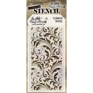 Stampers Anonymous - Tim Holtz Layering Stencil - Flourish