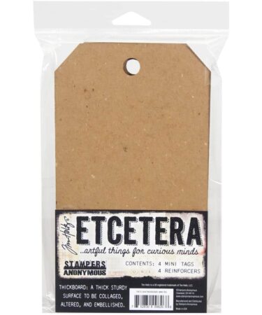 Stampers Anonymous - Tim Holtz Etcetera Chipboard - Mini Tag