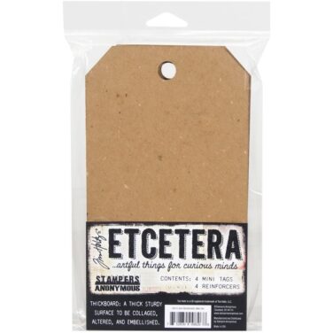Stampers Anonymous - Tim Holtz Etcetera Chipboard - Mini Tag