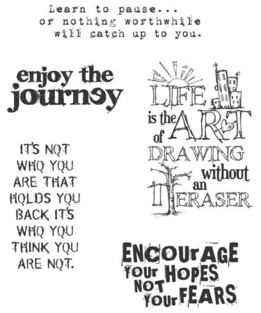Stampers Anonymous Tim Holtz Cling Stamps  Just Thoughts