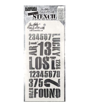 Stampers Anonymous -Tim Holtz Layering Stencil  - Industrial