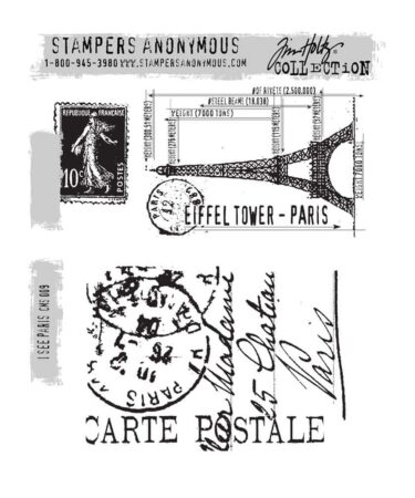Stampers Anonymous Tim Holtz Cling Stamps  I See Paris