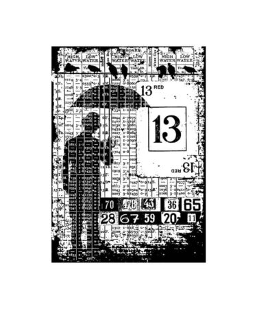 Stampers AnonymousCling Mount Collage Stamp  Optimist Tim Holtz Components