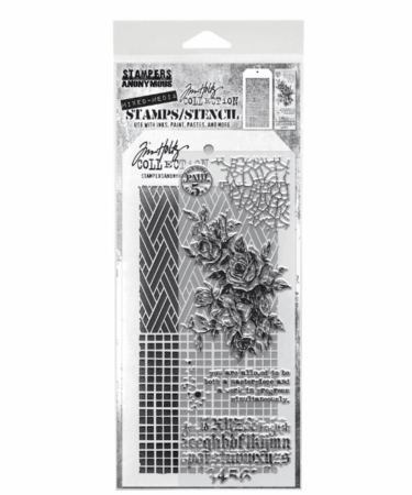Stampers Anonymous Mixed Media Tim Holtz Stamps/Stencil  #19