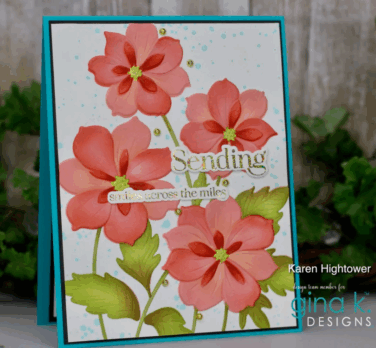 Alternative view of GINA K DESIGN - set di timbri   Ruffled Blooms