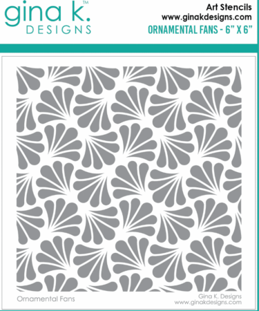 GINA K DESIGN - STENCIL- Ornamental Fans